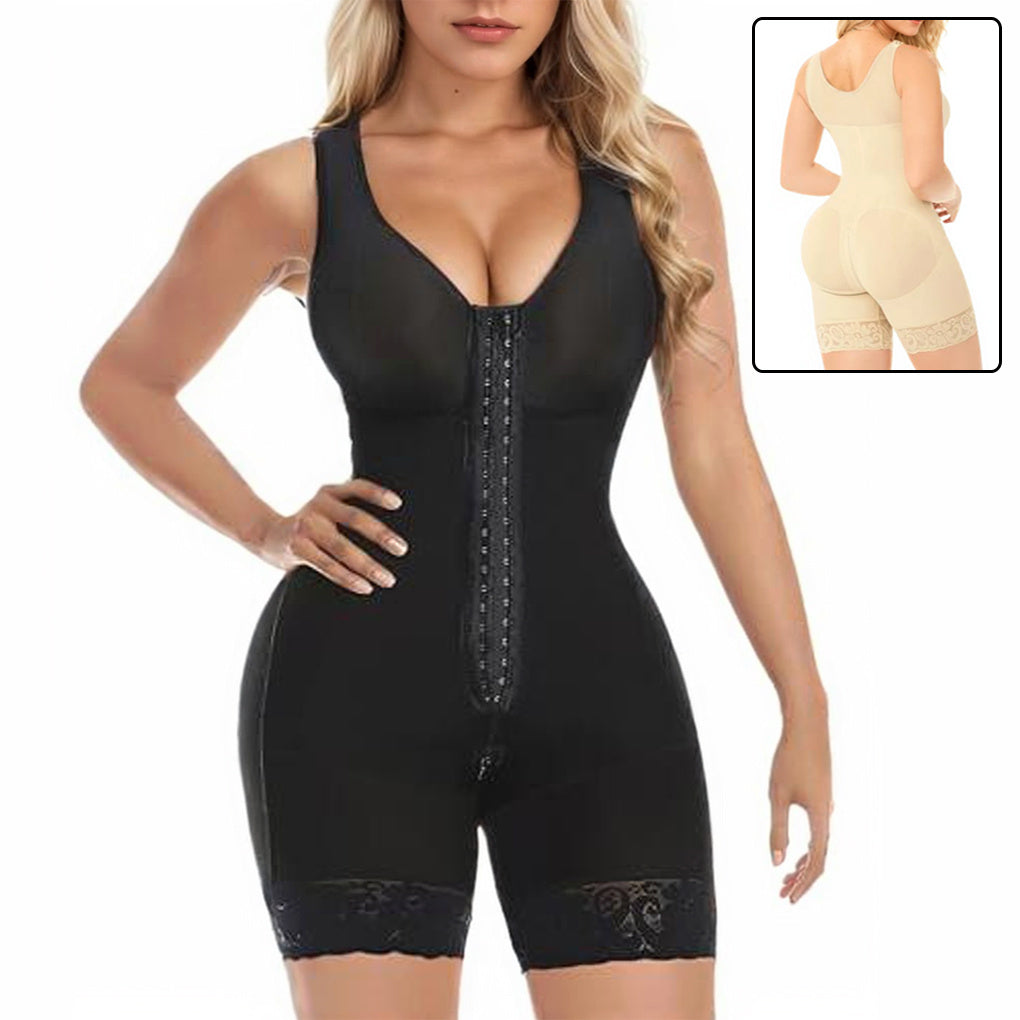 Wireless Full-Body Shapewear for Women | Adjustable Tummy Control Compression Bodysuit