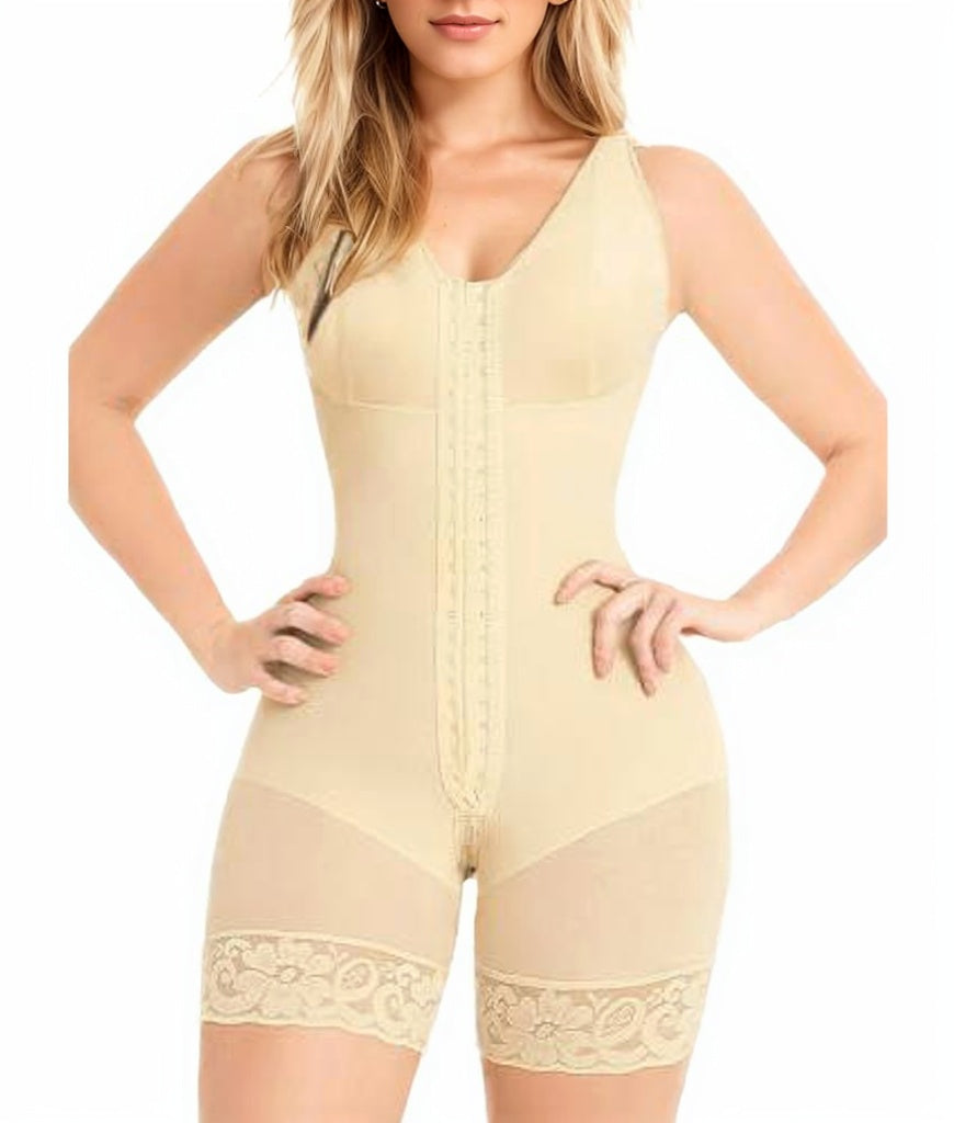 Wireless Full-Body Shapewear for Women | Adjustable Tummy Control Compression Bodysuit