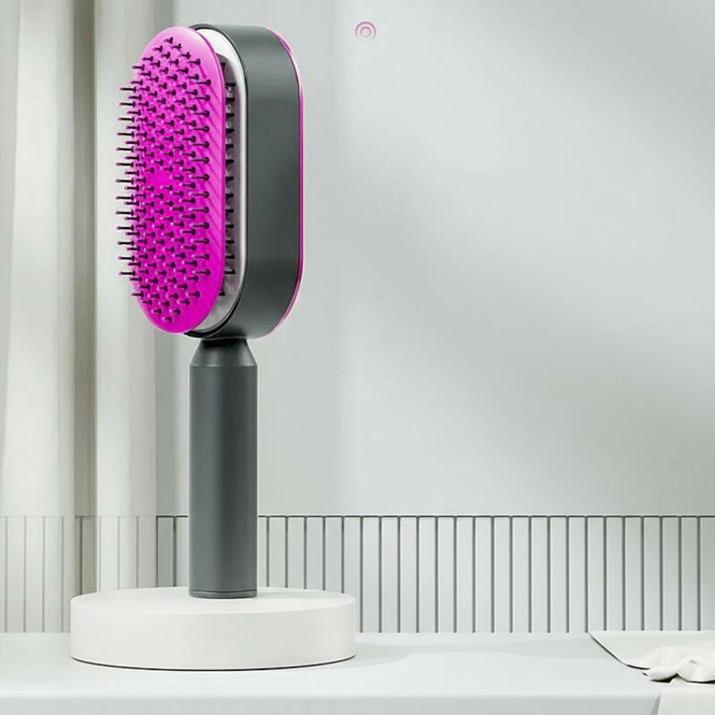 3D Air Cushion Self-Cleaning Hair Brush | Anti-Hair Loss Scalp Massage Comb